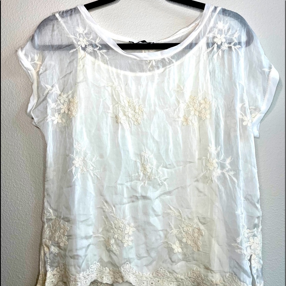 Angela Moda made in Italy Small Silk top